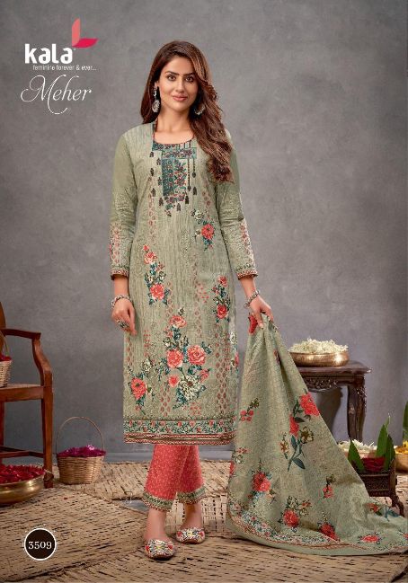 Kala Meher 6 Cotton Printed Daily Wear Designer Dress Material Collection